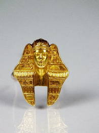 A John Brogden Archaeological revival gold Pharaoh