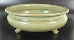 A Chinese Longquan celadon censer, Ming Dynasty, late