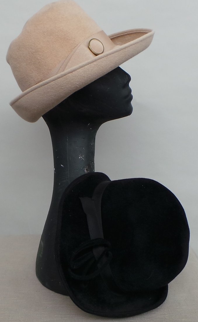 Two 1960's felt Hats.: Two 1960's felt Hats.