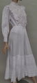 A Victorian white cotton broderie anglais long sleeved