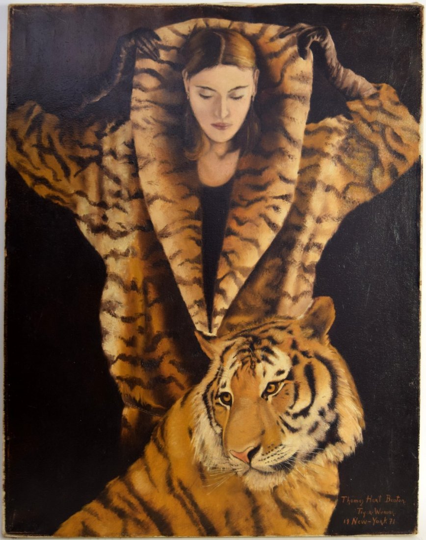 Thomas Hart Benton (American 1889-1975) Tiger Woman, (1 of 2)