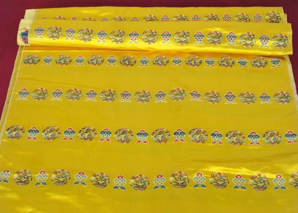A bolt of antique Chinese silk - a little more than 7 (1 of 2)