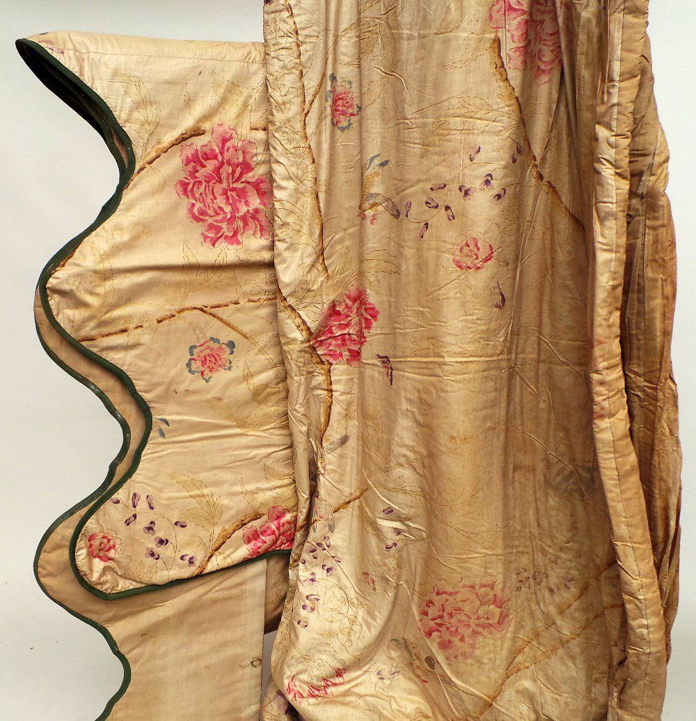 A large lot of antique chintz curtains (1 of 1)