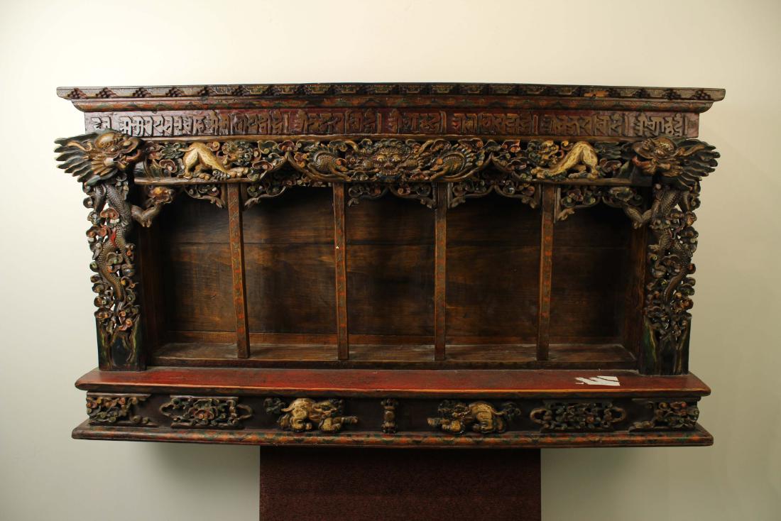 Wooden Niche for Statue of Tibetan Buddhism