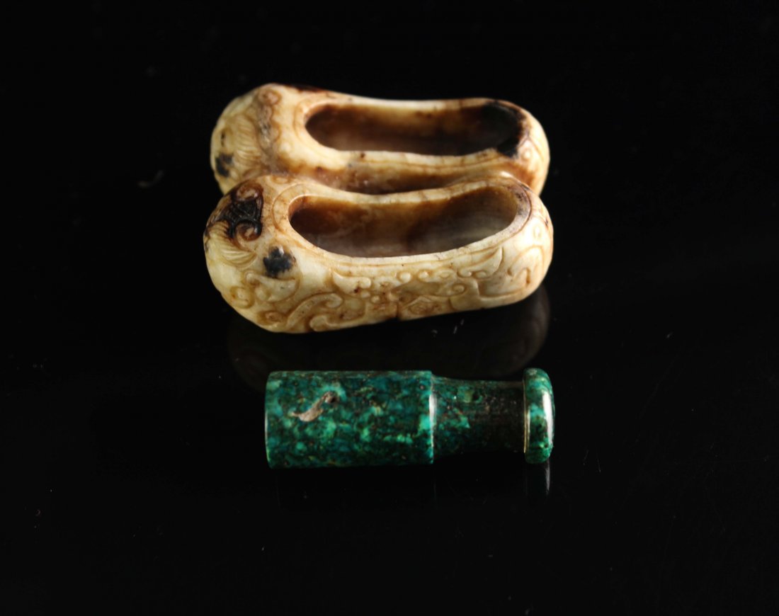 Cigarette Holder and Jade Pendant Qing Dynasty (1 of 6)