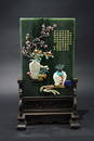 He-tian Jade Articles Multiple-jewel Inlays Screen