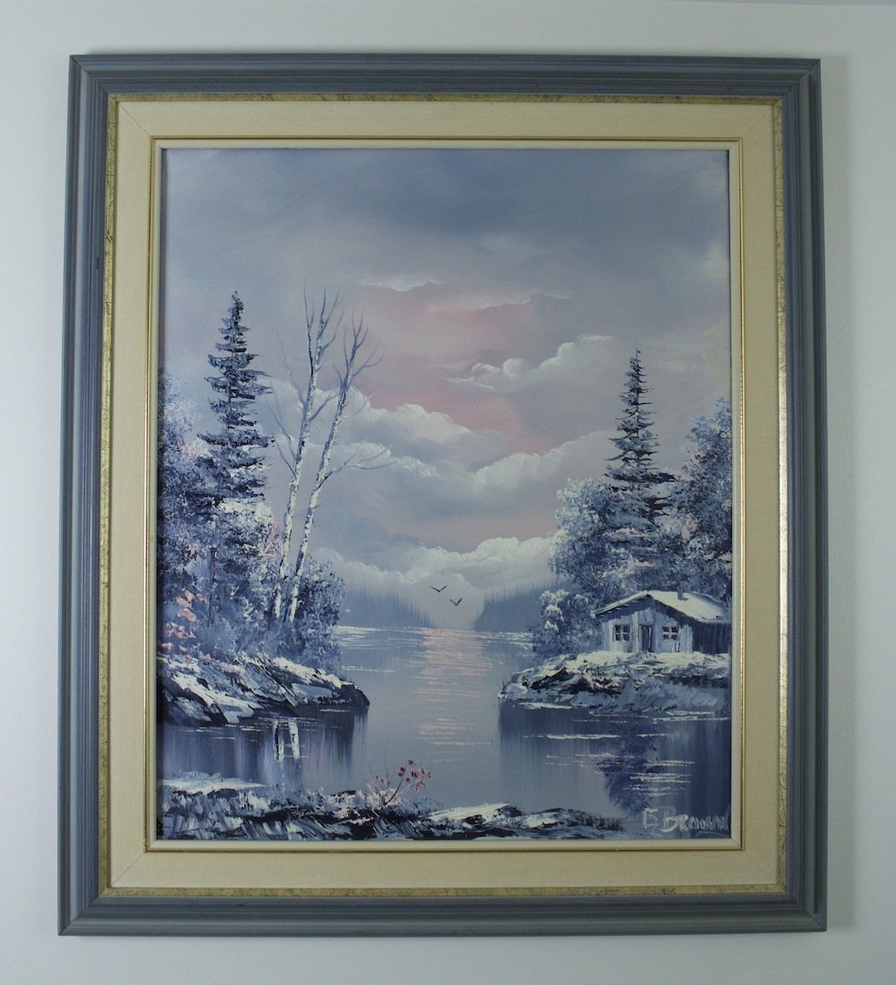 Canadian Oil Painting By E.BROWN