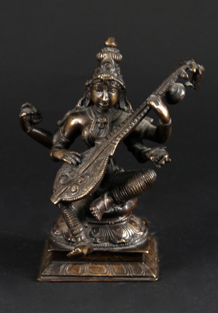 Copper Nepalese Buddha Statue: 铜质尼泊尔神像Height: 16cm