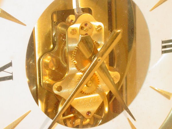 Gruen Gild Atmos clock with marquetry case - 3