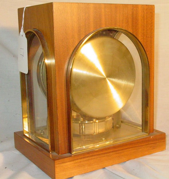 Gruen Gild Atmos clock with marquetry case - 5