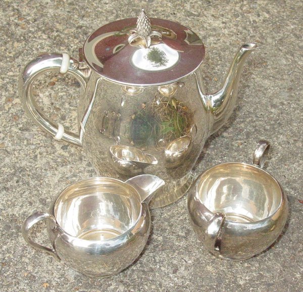 3 piece sterling tea set