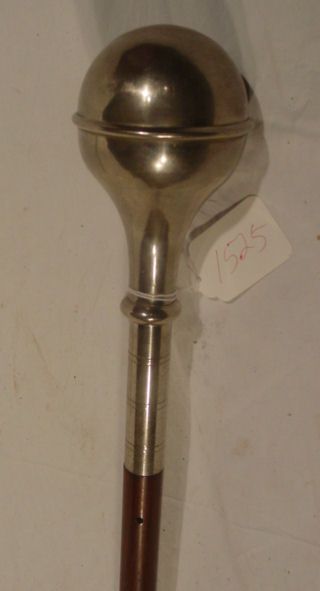 civil war era band leaders baton: rosewood shaft with nickle plated top band leaders baton, 47" overall lenght