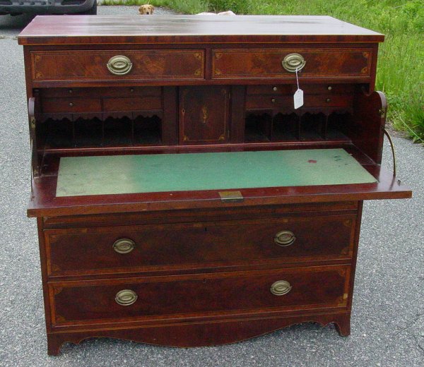 Inlaid butlers desk, circa 1830