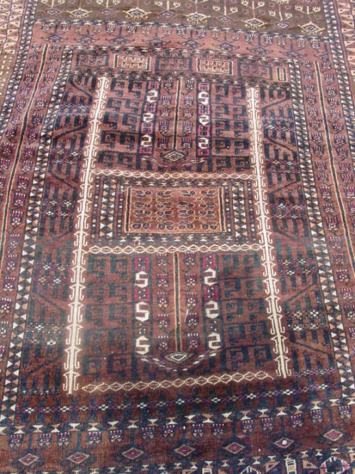 antique Turkoman oriental carpet - 3