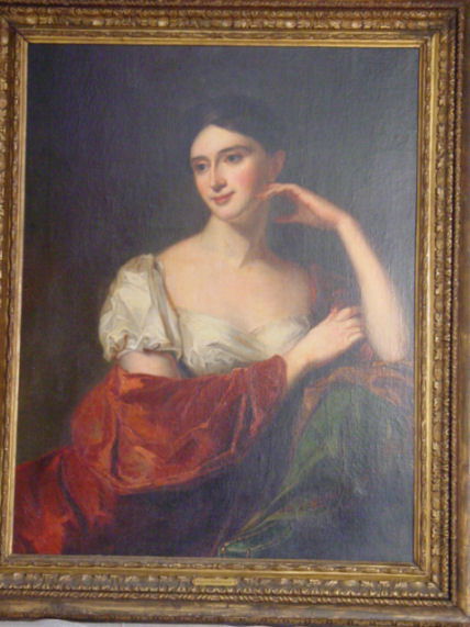Thomas Sully Sara Cox Coxe portrait painting: Thomas Sully portrait painting Oil portrait painting on canvas of Mrs. John Redman Coxe, formally Sara Cox Coxe, see "The life and works of Thomas Sully by Edward Biddle and Mantle Fielding" catalog #