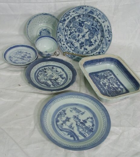lot Canton and Chinese export porcelain
