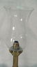 1145: Pair antique brass candle lamps - 2