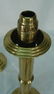 1145: Pair antique brass candle lamps - 4