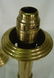 1145: Pair antique brass candle lamps - 5