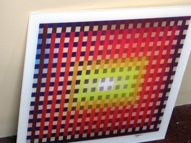 AGAMOGRAPH, HOMMAGE CHOPIN" SIGNED & NUMBERED: ""HOMMAGE CHOPIN""rnrn25/99rnrnone of his special pieces "rnrnrnArtist: Yaacov AgamrnrnMedium: Agamograph, Signed in InkrnrnrnYAACOV AGAM KINETIC ART WITH MOVEMENT AGAMOGRAPH, ,rnrnTHIS AGAMOGRAPH, ME