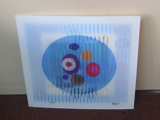 YAACOV AGAM AGAMOGRAPH, "VISUAL FEILDS""20/25AP: "VISUAL FEILDS"rnrn20/25APrnrnSigned with a star "one of his special pieces "rnrnrnArtist: Yaacov AgamrnrnMedium: Agamograph, Signed in InkrnrnrnYAACOV AGAM KINETIC ART WITH MOVEMENT AGAMOGRAPH, ,rnrn