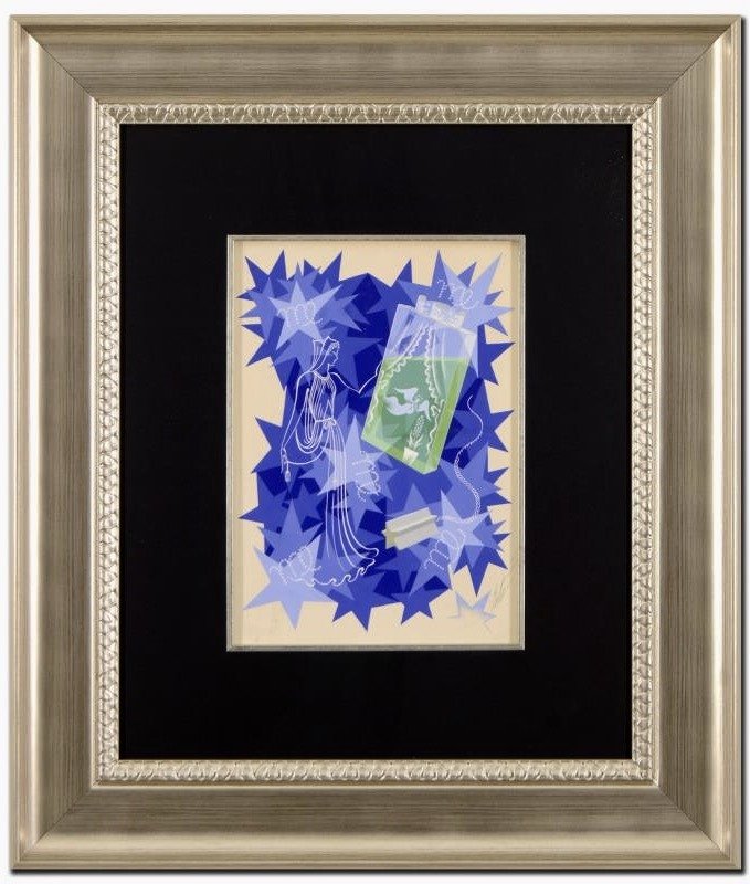 Erte  Perfume bottle Original one of a kind gauche (1 of 1)