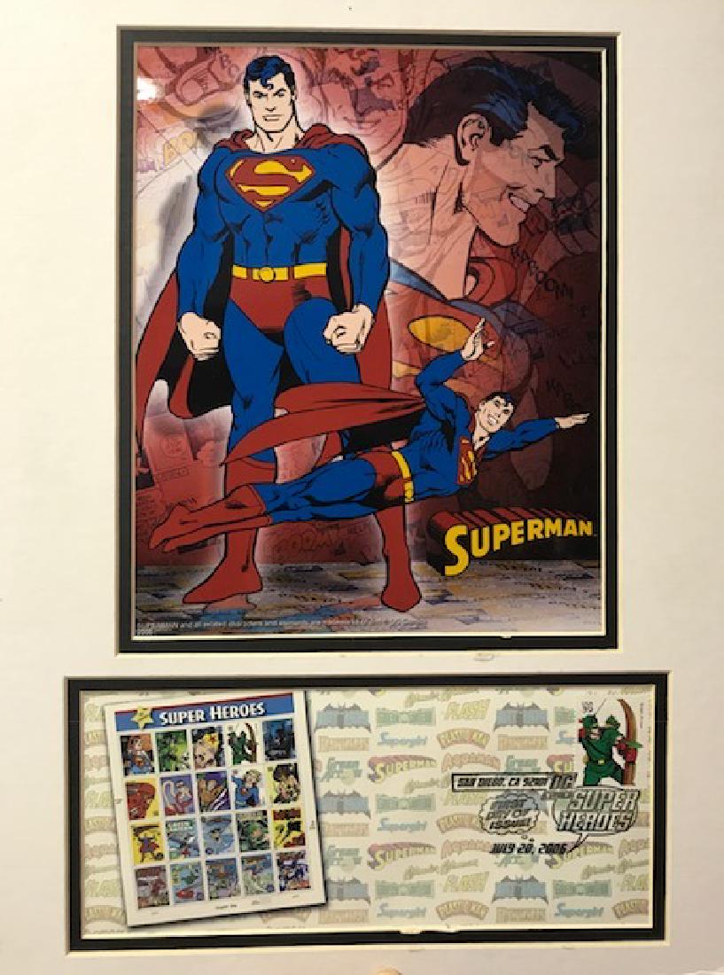 Superman Lithograph with Envelope matted (1 of 1)