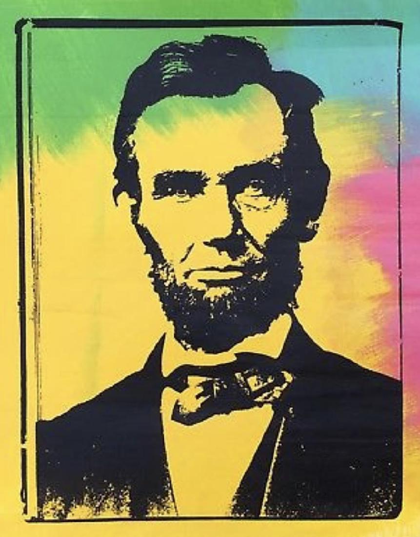 Steve Kaufman Abe Hand Signed and numbered embellished (1 of 1)