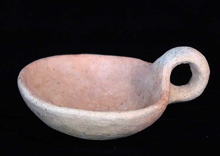 EUROPEAN BRONZE AGE DIPPER CUP: EUROPEAN BRONZE AGE DIPPER CUP. Central Europe, 3rd-1st millennium BC. 2 x 4.25 inches. Provenance: An old Eastern European collection. Formed in the early to mid 20th century. All pieces have been ca