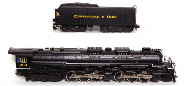 Lionel 28011 C and O Allegheny 2-6-6-6 Steam: Lionel 28011 Chesapeake and Ohio Allegheny 2-6-6-6 Steam Engine and Tender. In original box, has been lightly run, tender has a very minor rub, otherwise a very nice C9.