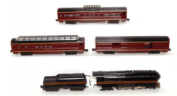 Lionel Powhatan Arrow 611 and eight pass. cars: Lionel, eight Powhatan Arrow passenger cars, 6-8100 Norfolk and Western 4-8-4 steam loco cab number 611 and tender. Trains look C8, light run time. No boxes.