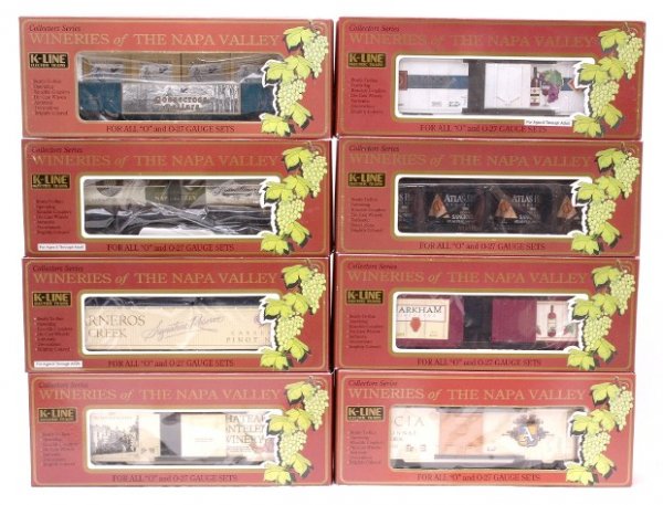K-Line Napa Valley eight Freight Cars MINT Boxed