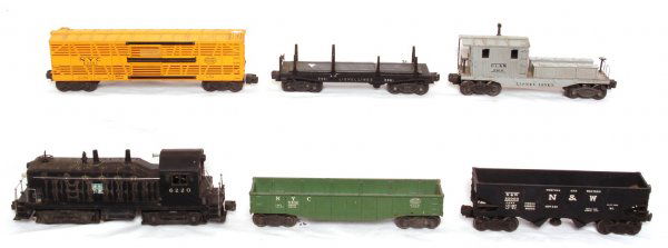 Lionel No. 6220, 6462, 3456, 6356-1, 3461, 6419: Lionel No. 6220, 6462, 3456, 6356-1, 3461, 6419. Items in this lot are sold as is shown in photos as a box lot with no returns.