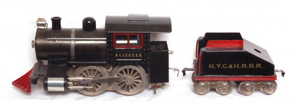 Lionel prewar standard gauge No. 5 loco, tender: Lionel prewar standard gauge No. 5 loco and tender, nicely restored too look C7.