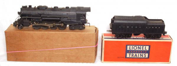 Lionel 736 steam loco with 2671W tender, OB: Lionel 736 Berkshire with 2671W tender, right out of the original owner attic so it needs to be cleaned, tender has a chip out of the plastic near the upper front and the engine has a very faint ding