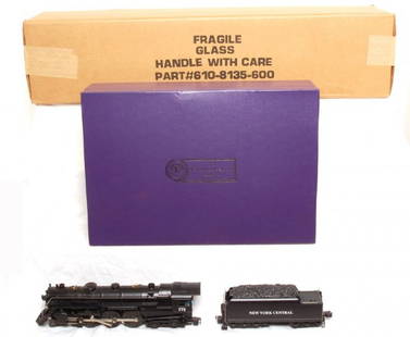 Lionel 18058 C.C. 773 scale Hudson in OB: Lionel 18058 Century Club 773 scale Hudson with display in original box. Loco looks perfect, but is graded C8 due to having been run.