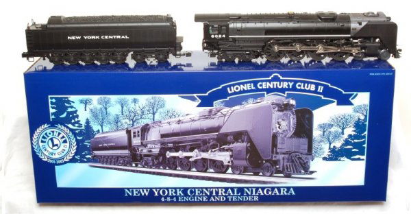 Lionel 28069 CCII 4-8-4 NYC 6024 Niagara in OB: Lionel 28069 Century Club II 4-8-4 New York Central 6024 Niagara with display in original box. Loco looks perfect, but is graded C8 due to having been run.