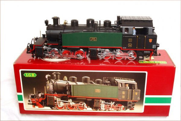 LGB 2085 South German 0-6-6-0T Mallet Tank SEG: LGB 2085 South German 0-6-6-0T Mallet Tank SEG in original box, C9. Box shows very little shelf wear, seam needs to be reglued.