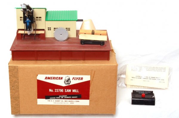 Nice American Flyer 23796 sawmill in OB
