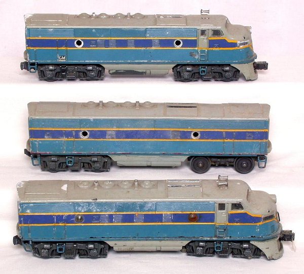 Lionel 2333 repainted F3 ABA units