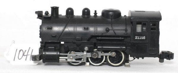American Flyer 21155 0-6-0 steam switcher: American Flyer 21155 0-6-0 steam switcher, chipped headlight visor otherwise C6+.
