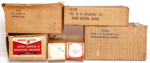 American Flyer original boxes, 23786, 767, 23789
