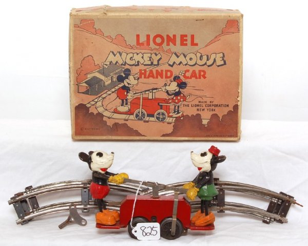 Lionel prewar Mickey Mouse 1100 handcar - 2