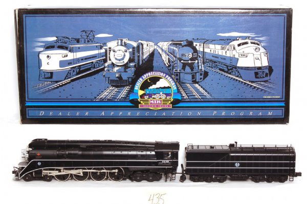 MTH 20-80003A BNSF 4-8-4 Gs-4 w/Proto in OB: MTH 20-80003A Dealer Appreciation Program BNSF 4-8-4 Gs-4 with ProtoSound 2.0 in original box, C9. Box show mild wear and a price sticker.