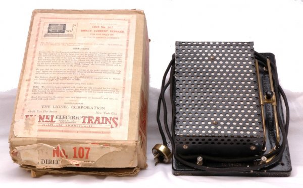 Lionel Unusual 107 Direct Current Reducer Boxed