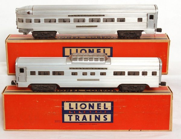 Lionel 2531 and 2532 aluminum cars, OB