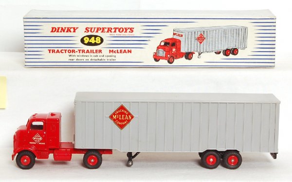 Dinky Toys 948 Tractor Trailer Mclean In Ob Mint