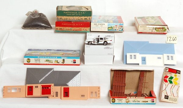 Twenty-one Plasticville kits