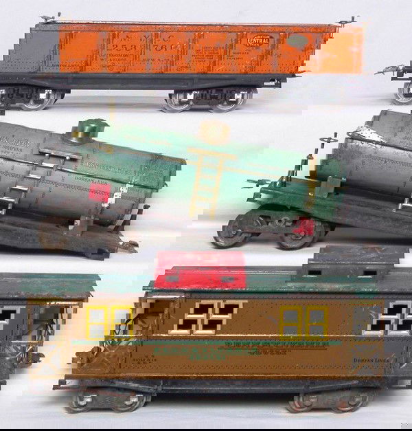 Dorfan WG caboose, gondola, and tank car: Dorfan WG caboose, gondola, and tank car, C1.