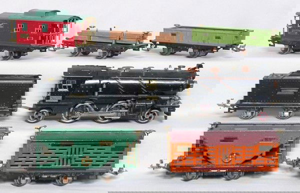 Lionel O freight set 261 257T 803 806 807 831 907: Lionel O freight set with 261 257T 803 806 807 831 907, all C3.